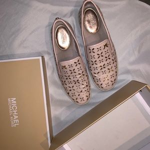 Micheal Kors Perforated Slip on Sneakers